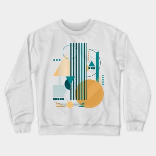 Abstract pattern modern geometric Earth Crewneck Sweatshirt